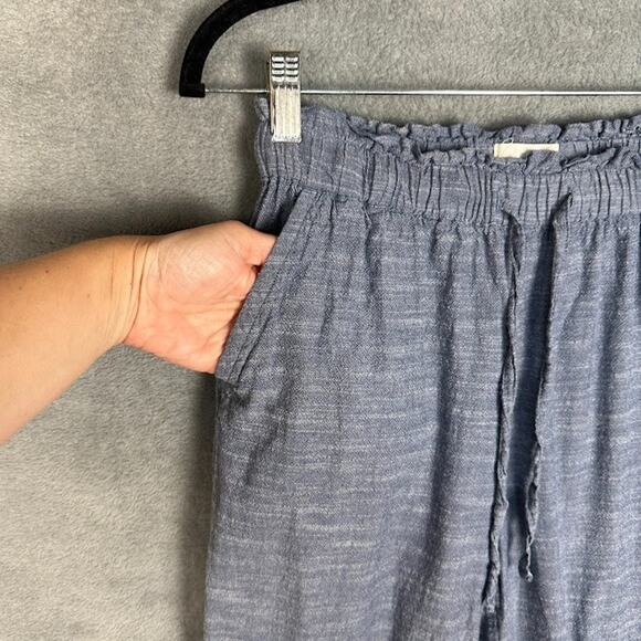 Pact Pants Womens Small Blue Organic Crop Boho Minimalist Sustainable Beach - Picture 4 of 14